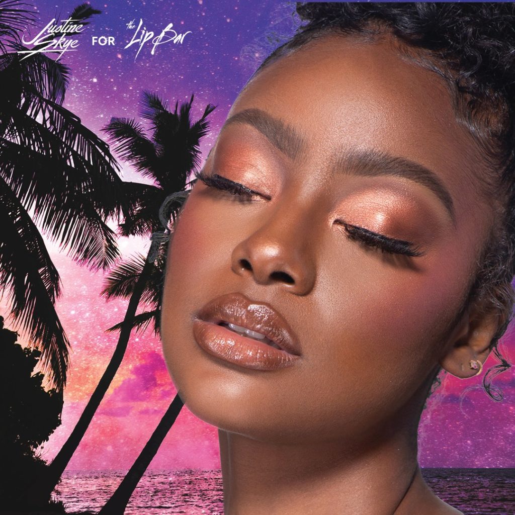 Justine Skye Orange Look for The Lip Bar