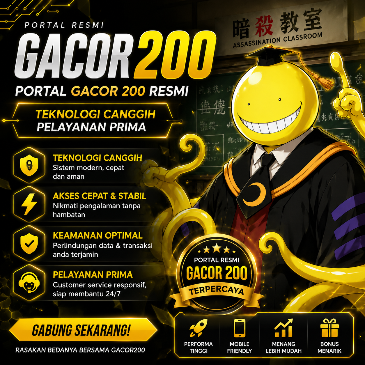 GACOR200: Portal GACOR 200 Resmi dengan Teknologi Canggih dan Pelayanan Prima